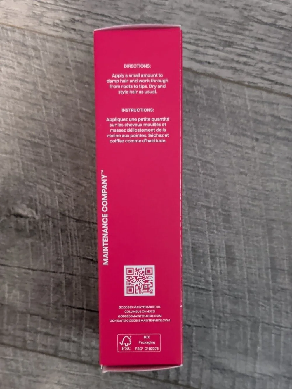 Goddess BioTech Blowout Leave-In Restorative Hair Mask - Hot Pink